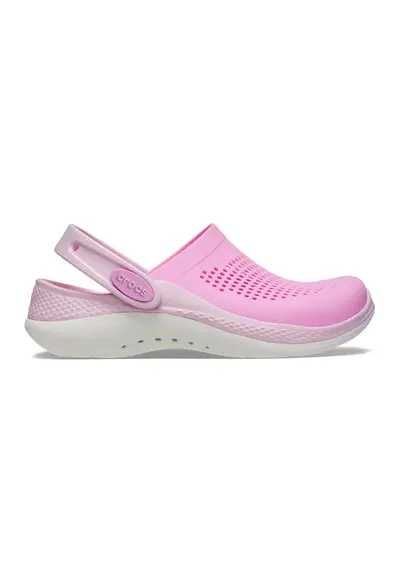 Saboti slingback de cauciuc - Alb/Roz deschis