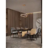 Lampa suspendata CELESTIA Alama aurie Aluminiu & Acrylic LED 87W 220-240V 3141Lm 3000K IP20 Triac Dimabil