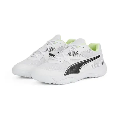 Solarflash II Hallen-Sportschuhe Jungen PUMA White Black Fizzy Light Yellow