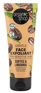 Organic Shop Scrub facial Coffee & Limonnik, 75 ml