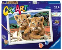 Set de pictură pe numere Ravensburger CreArt - pui de leu