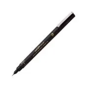 Liner UNI PINBR-500F, pe baza de apa, varf pensula, extra fin, negru