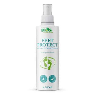 FEET PROTECT - Lotiune pentru Igiena Picioarelor, 200 ml, Bios Mineral Plant