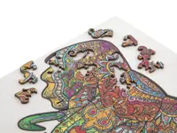 Puzzle din lemn cu 132 de piese în forme deosebite