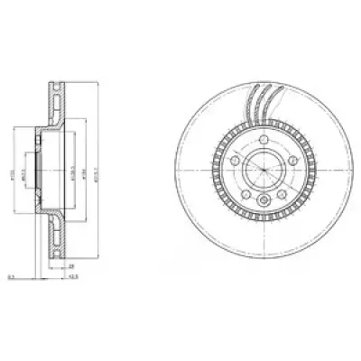 Disc frana DELPHI BG4123