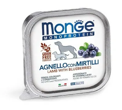 Monge Monoprotein Pate - Hrana umeda super-premium - Miel si Afine - 150g
