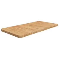 vidaXL Blat de baie, maro deschis, 80x40x2,5 cm, lemn masiv tratat