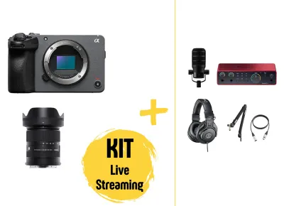 Pachet Live Streaming: Cameră Sony FX30 cu Obiectiv Sigma 18-50mm + setup audio - Default Title