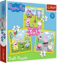 Puzzle Trefl 3 in 1 - Peppa Pig