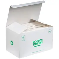 Paletine Biodegradabile, Compostabile, Lemn, Ambalaj Individual, 14 cm, 500 buc