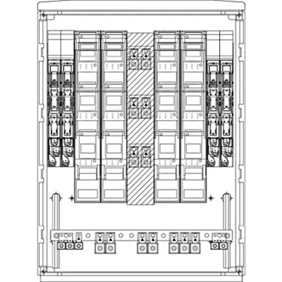 cable distribution cabinet Fr 8NHS00/185-2NHS2/3