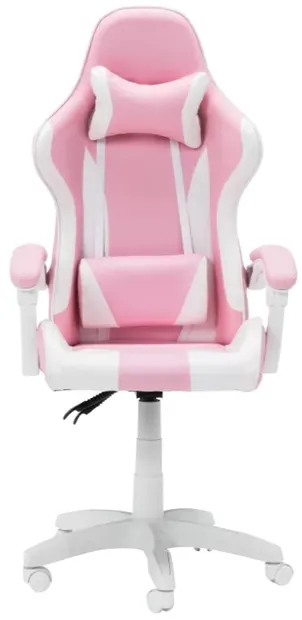 Scaun de gaming Carmen - 6311,alb/roz