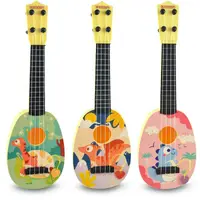 Mandolina, Bontempi, Cu 4 corzi, Dezvolta abilitatile motorii, Stimuleaza auzul si atentia auditiva, 54 cm, 3 ani+, Multicolor