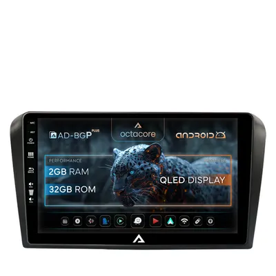 Navigatie Mazda 3 (2003-2009), Android, P-Octacore 2GB RAM + 32GB ROM, 9 Inch - AD-BGP9002+AD-BGRKIT322
