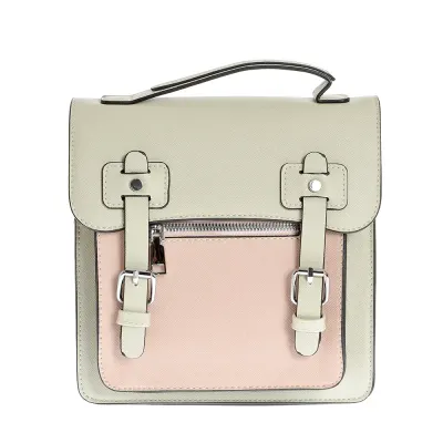Rucsac casual bicolor cu bretele detasabile