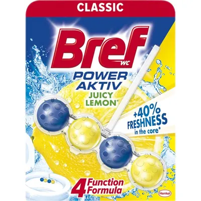 Odorizant Toaleta Bref Power Aktiv Lemon, 50 g