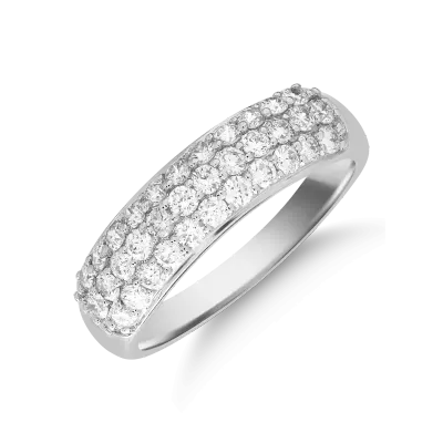 Inel din aur alb cu diamante de 0.751ct