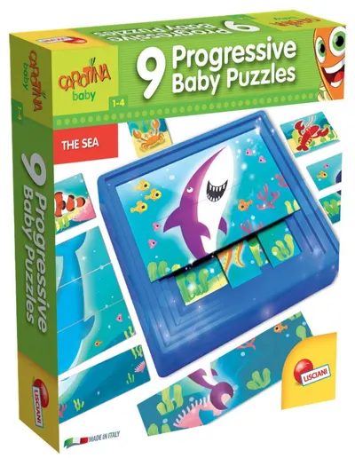 Puzzle educaționale pentru bebeluși Lisciani Giochi Lisciani Carotina Baby – 9 puzzle-uri progresive Mare
