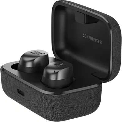 Căști wireless Sennheiser - MOMENTUM True Wireless 4, ANC, Black Graphite