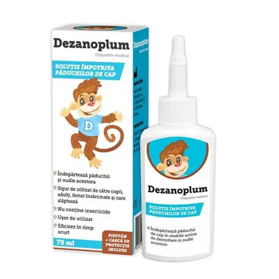 Solutie impotriva paduchilor Dezanoplum, Zdrovit | 75 ml