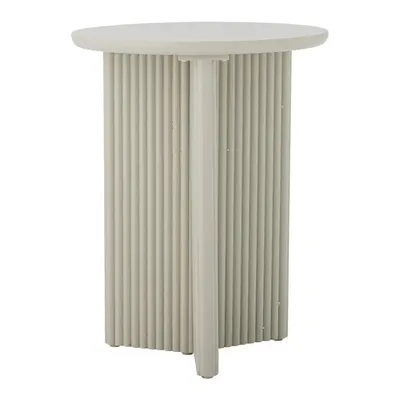 Măsuță auxiliară rotundă cu aspect de lemn de brad ø 40 cm Edith – Bloomingville