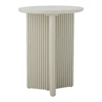 Măsuță auxiliară rotundă cu aspect de lemn de brad ø 40 cm Edith – Bloomingville