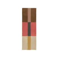 Covor tip traversă țesut manual din lână 80x230 cm Chroma Spiced Coral – Lorena Canals