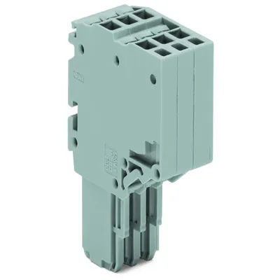 2-conductor female connector; 1.5 mm²; 3-pole; 1,50 mm²; gray