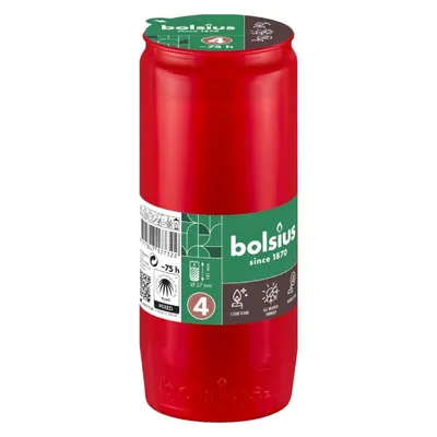 Candela Rezerva Nr.5, Bolsius, Rosu, 76 Ore