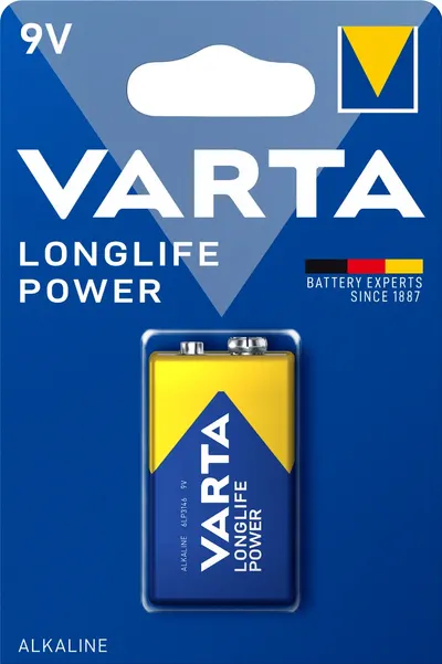 Baterie alcalină VARTA - Longlife Power, 9V, 1 buc.