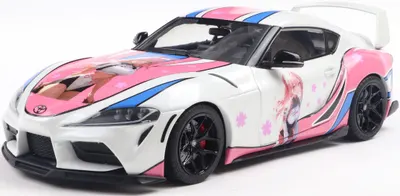Model de colecție SOLIDO Modern: Mașini - Toyota GR Supra Solido Works Itasha (White) (2024) (SOL1809008)