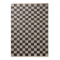Covor negru/crem reversibil/țesut manual din amestec de iută 120x170 cm Rex – Hanse Home
