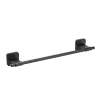 Suport pentru prosoape negru mat autoadeziv cu Turbo-Loc din oțel inoxidabil Porto – Wenko