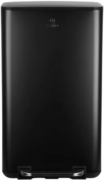 Coș de gunoi de bucătărie cu închidere silențioasă Estia - Cubic, 30 l, negru