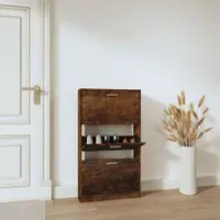 Gossi pantofar, stejar fumuriu, 59x17x108 cm, lemn compozit