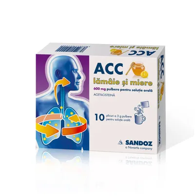 ACC lamaie si miere, 600 mg, Sandoz | 10 plicuri