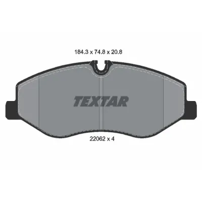 Set placute frana, frana disc TEXTAR 2206201