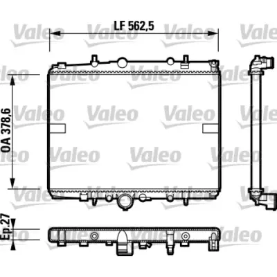 Radiator, racire motor VALEO 732599