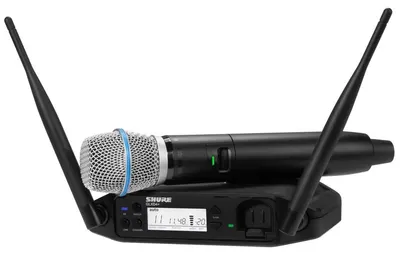 Sistem de microfon wireless Shure - GLXD24+/B87A, negru