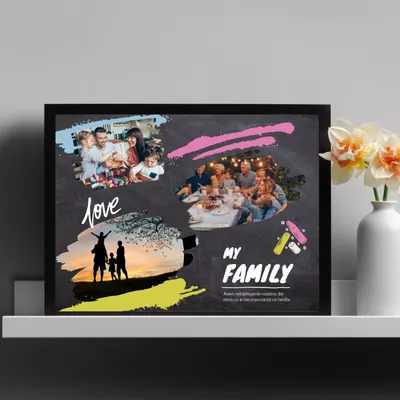 Rama foto personalizata My family