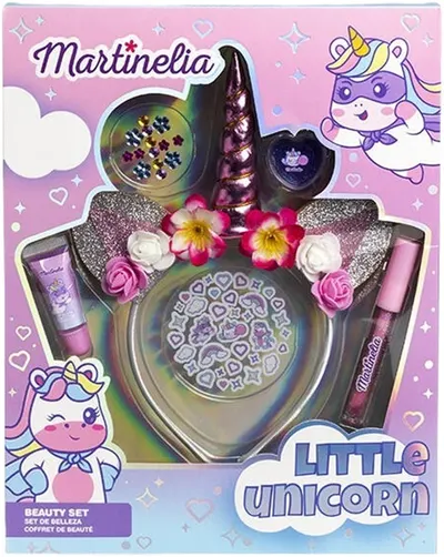 Trusă de frumusețe pentru copii Martinelia - Little Unicorn, 6 piese