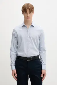 Calvin Klein cămașă non-iron pentru bărbați, din bumbac cu elastan
