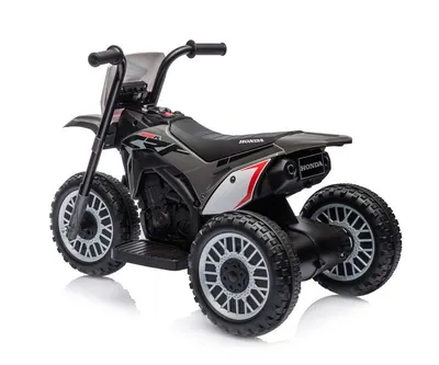 Motocicleta electrica pentru copii Honda CRF 450R grey 30W cu sezut ergonomic, roti robuste si claxon