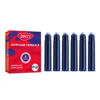 Patroane cerneala mici 6buc/set, albastru, Daco