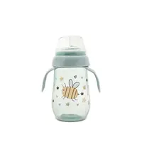 Biberon cu gat larg si manere Lorelli My Friend Iceberg Green 260 ml
