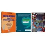 Pachet Bacalaureat 2026. Limba si literatura romana, Matematica filiera tehnologica: servicii, resurse si tehnic si Chimie organica pentru liceu