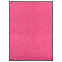 vidaXL Covoraș de ușă lavabil roz 90x120 cm