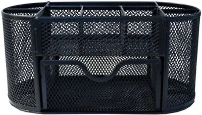 Organizator de birou - Cu 9 compartimente, negru
