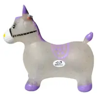 Calut de sarit gonflabil Novokids Jumping Donkey, cu sunete si lumini 55x50x25 cm movgri