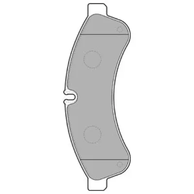 Set placute frana, frana disc DELPHI LP2063